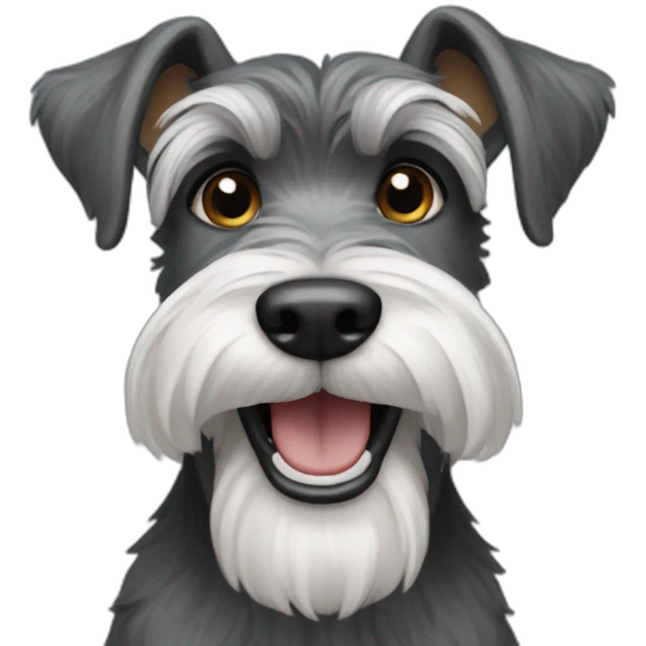 schnauzer-smiling emoji