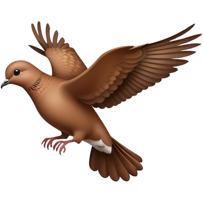 Brown Dove flying  emoji