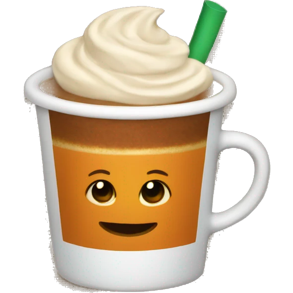 Pumpkin spice latte emoji