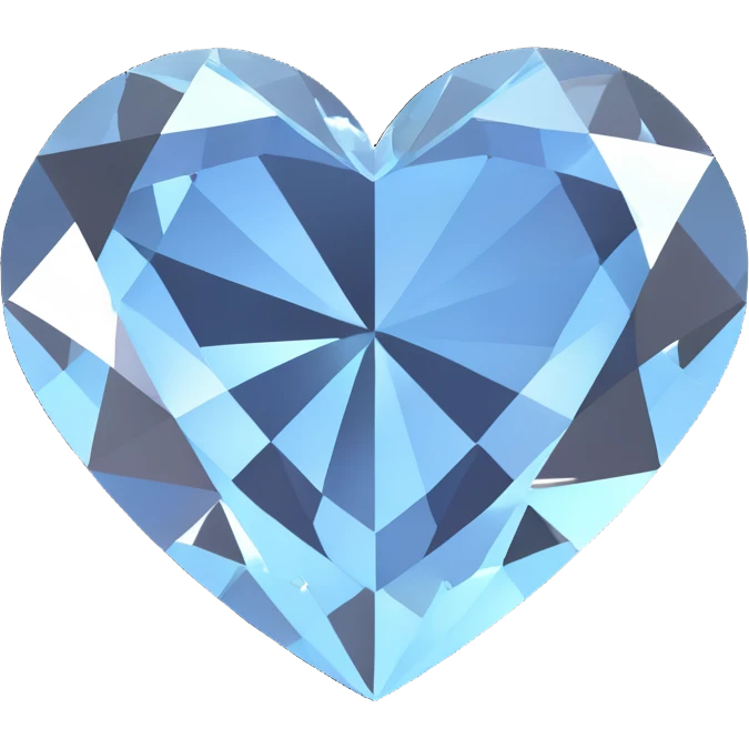 heart-shaped diamond cut emoji