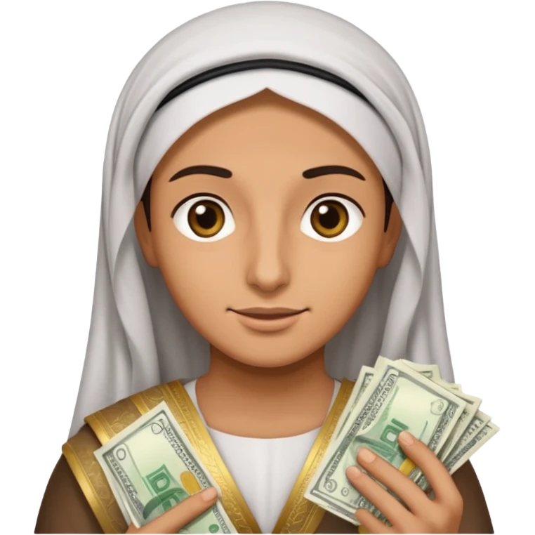 Un arave con billetes  emoji