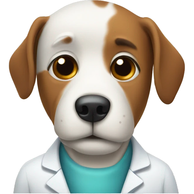Dog that is a doctor emoji