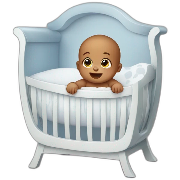Baby in crib emoji