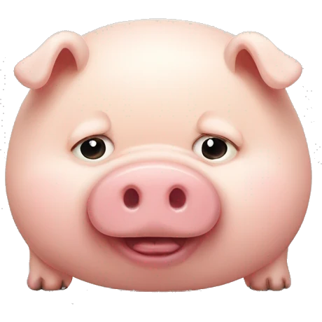 fat pig emoji