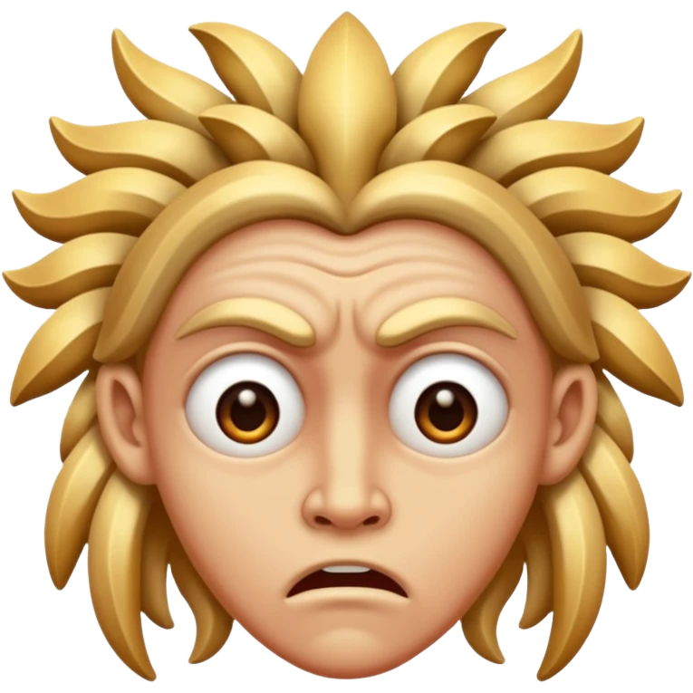 Deidad mitológica asustada emoji