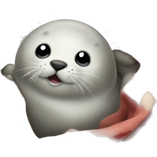 Baby seal in a blanket emoji
