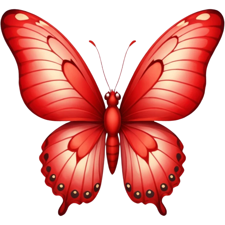 UNA BUTTERFLY RED FANTASY, PERO DEBE SER UN ROJO UN POCO CLARO. emoji