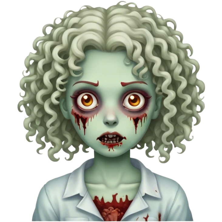 🧟‍♀️de cabelo cacheado  emoji