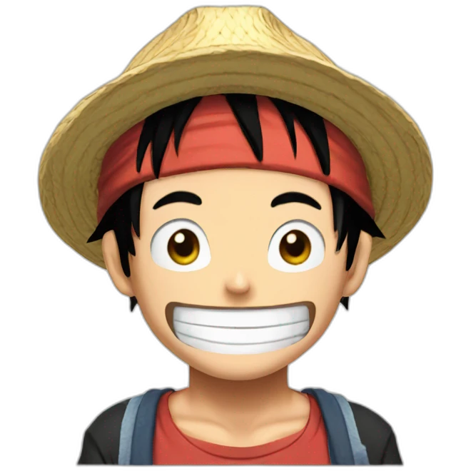 Luffy one face emoji