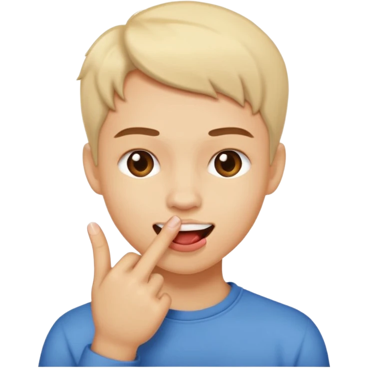 emoji biting finger flirty emoji