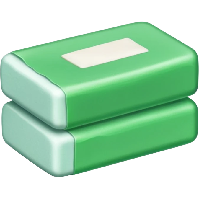 WHITE ERASER WARPED GREEN PACKAGE emoji