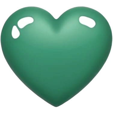 Forrest green simple heart  emoji