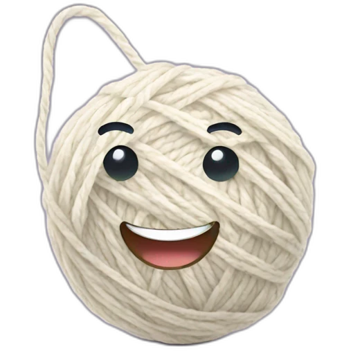 happy ball of yarn emoji