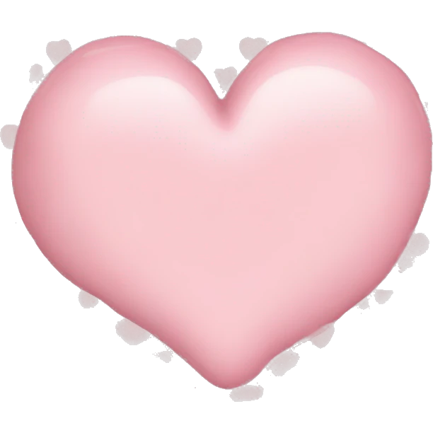 Baby pink heart ￼ emoji