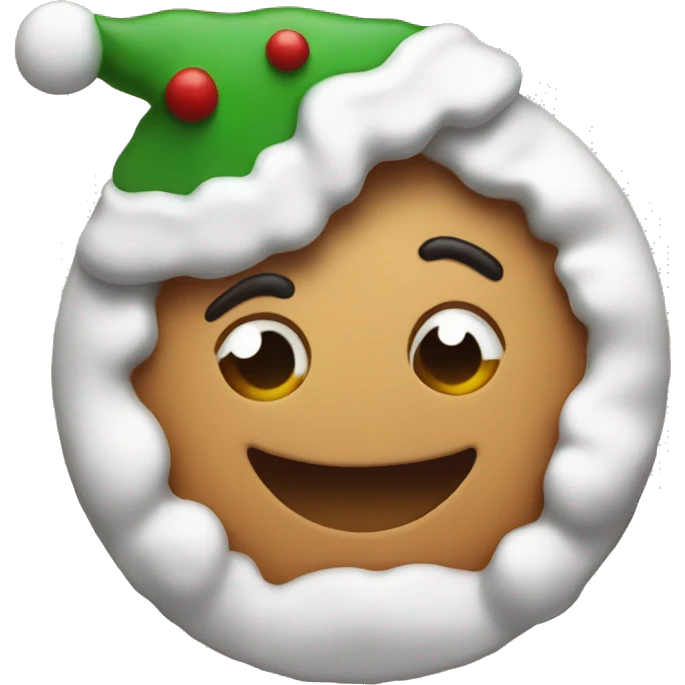 Christmas cookie emoji