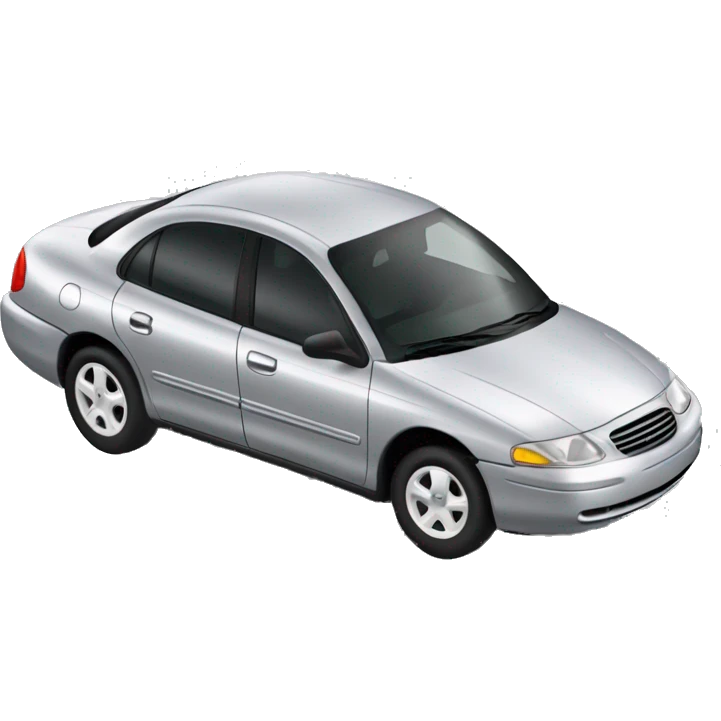 mercury sable 1998 car silver emoji