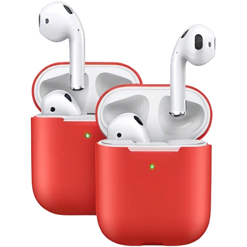 red airpods emoji