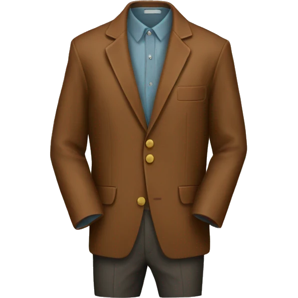 vintage brown  jacket  emoji