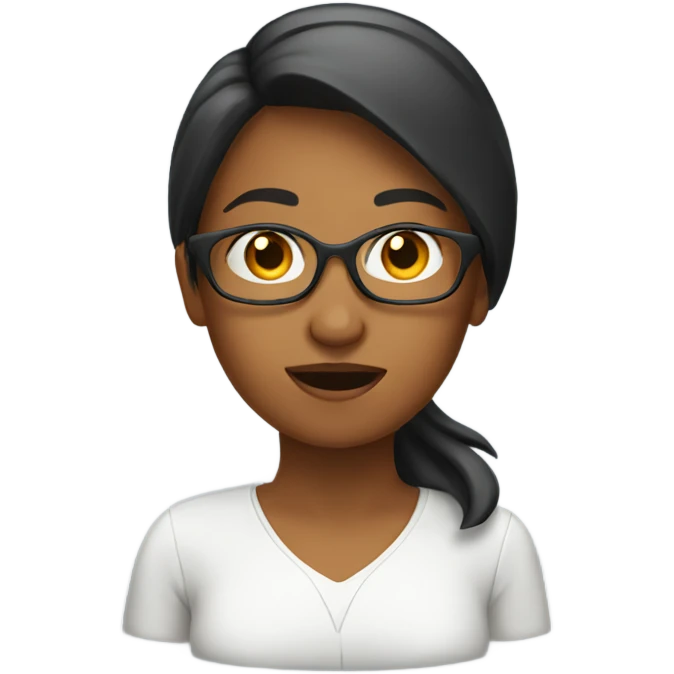 Woman speak in laptop  emoji