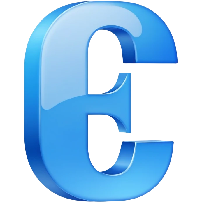 Coursera logo, online learning platform, blue 'C' letter emoji