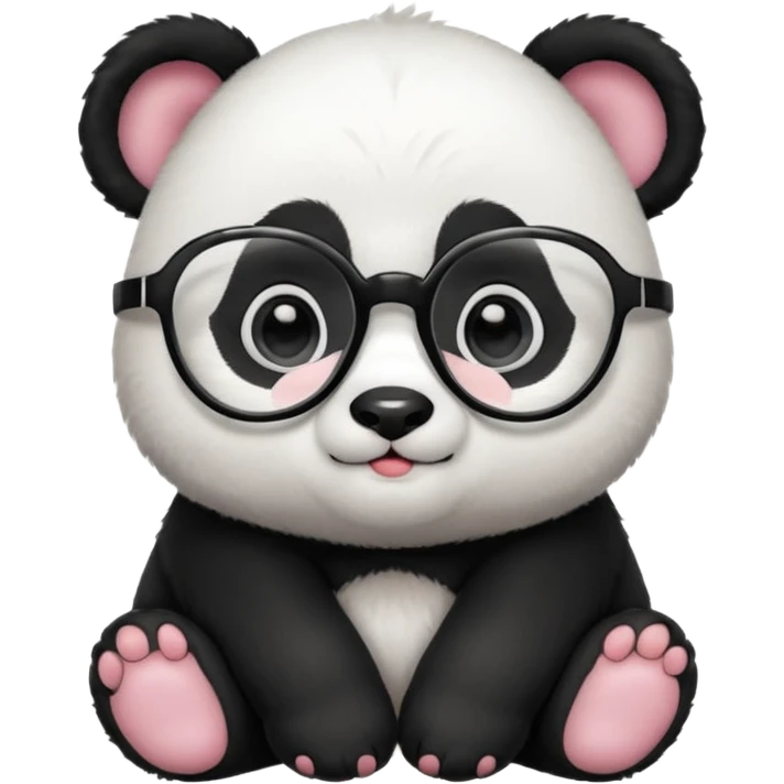 baby Panda with glasses emoji