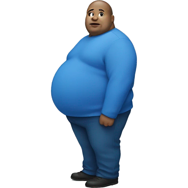 fat blue man emoji