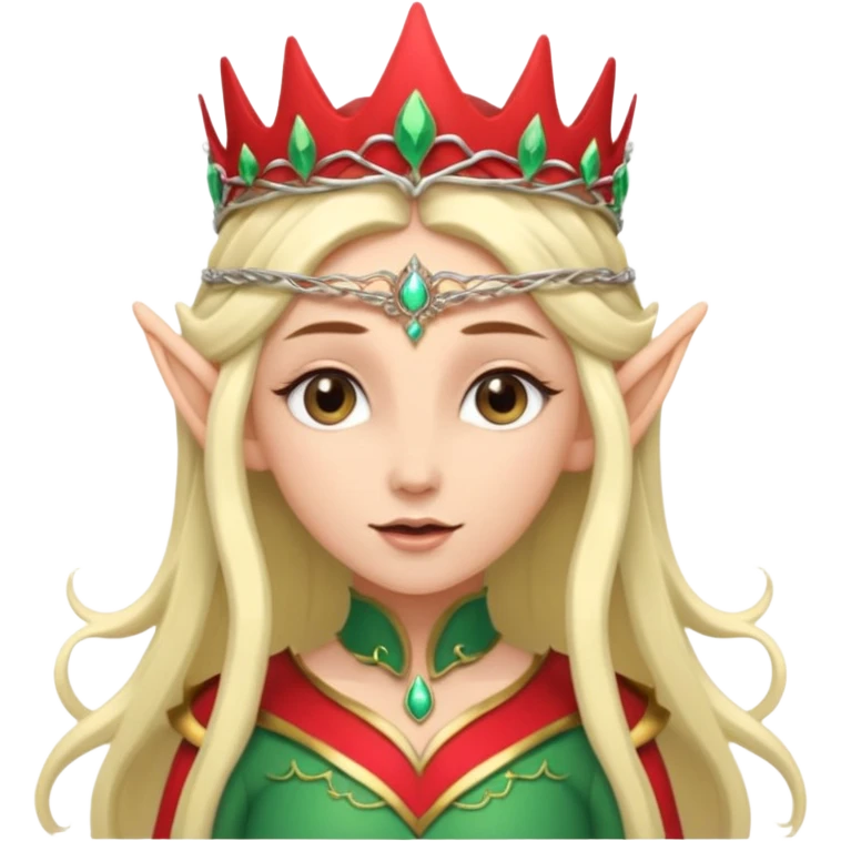 elf woman wearing tiara emoji