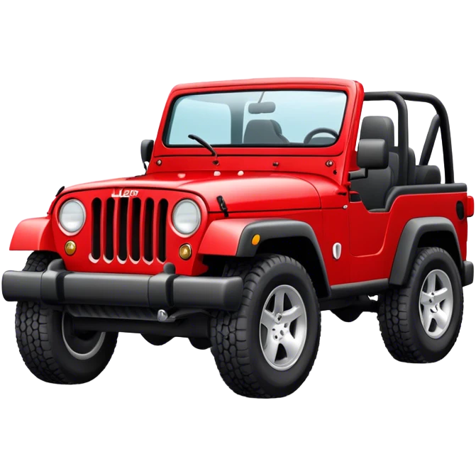 Red jeep emoji
