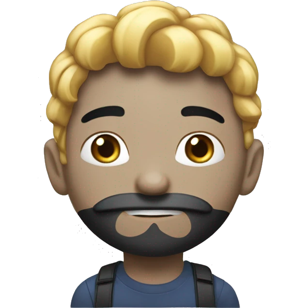 알록달록 목걸이를 하고 있는 블랙푸들 emoji