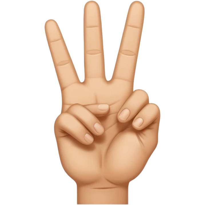 peace sign emoji hand emoji