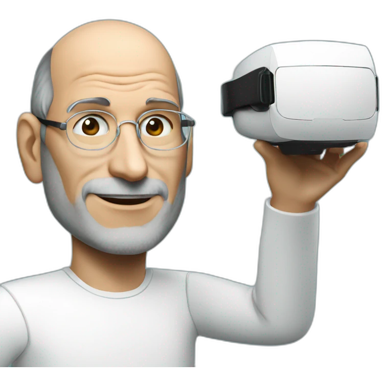 Steve jobs with vr headset emoji