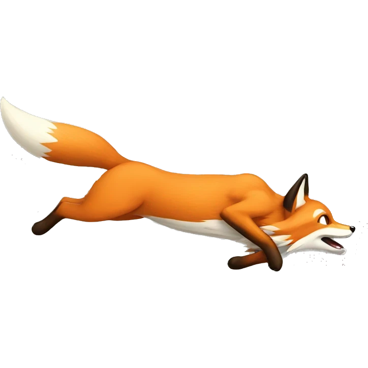 fox-diving emoji