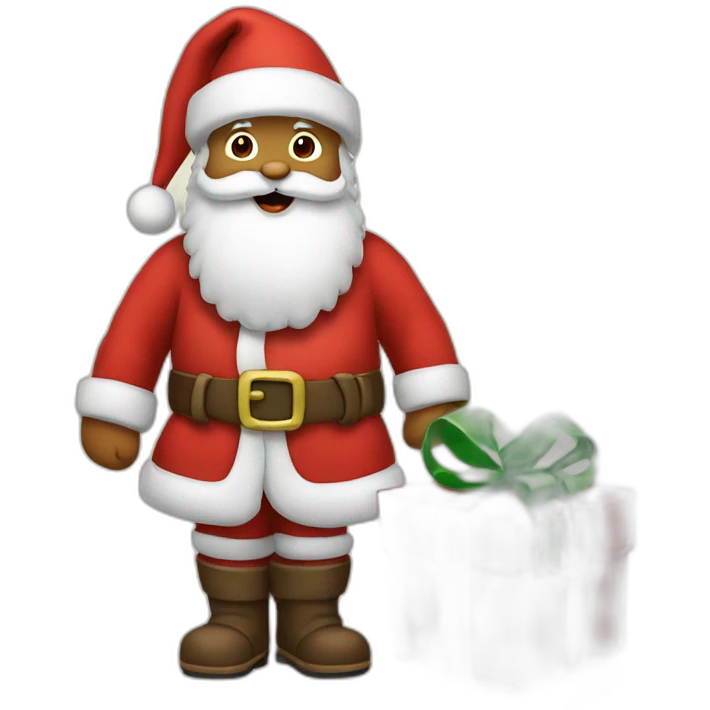 Santa Claus with presents emoji