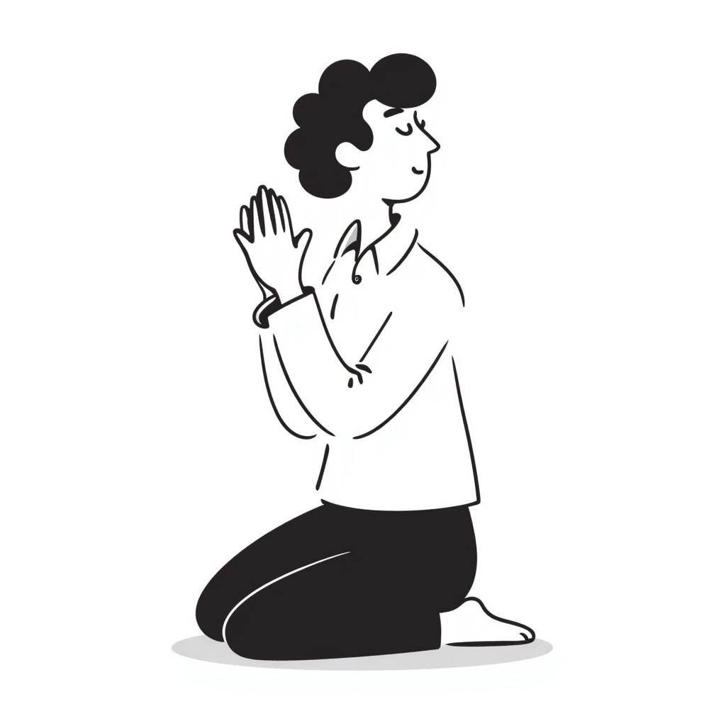 man praying emoji