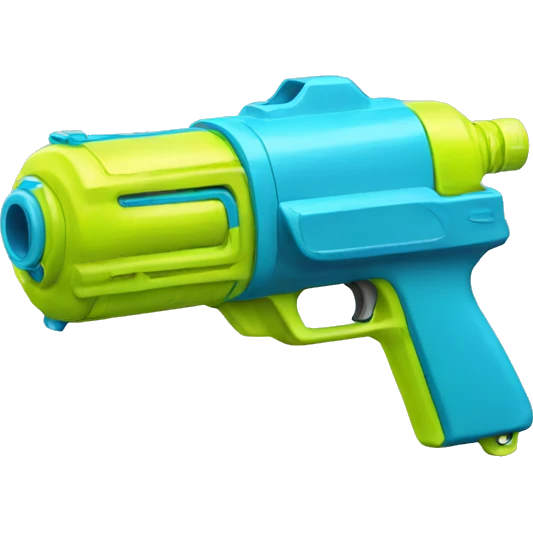 A large water gun emoji
