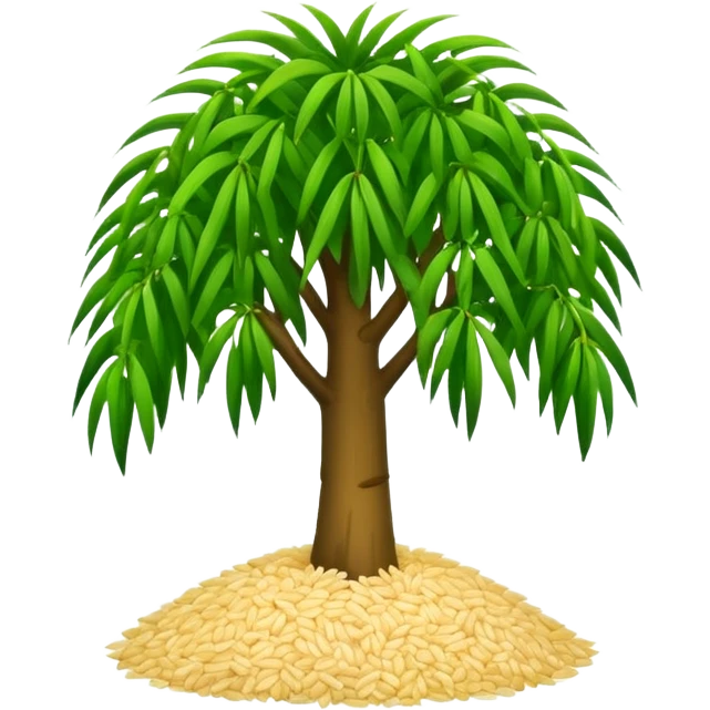 Draw me a rice tree emoji emoji
