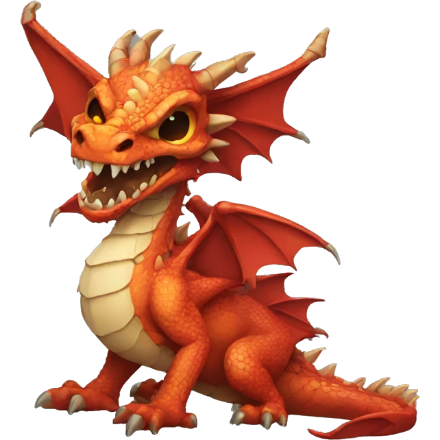 Dragon with a skullhead emoji