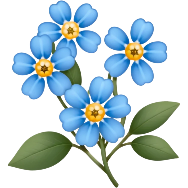 Forget me not  emoji