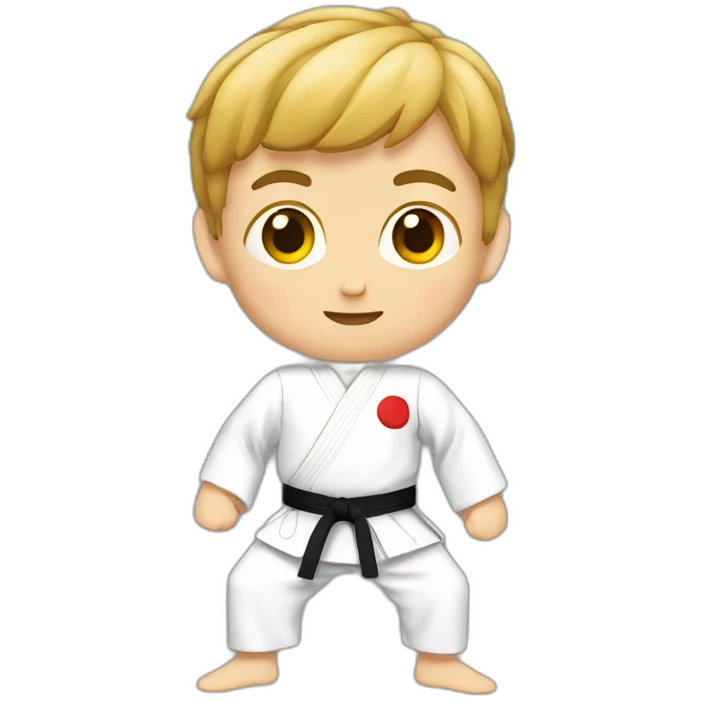 niño karate emoji