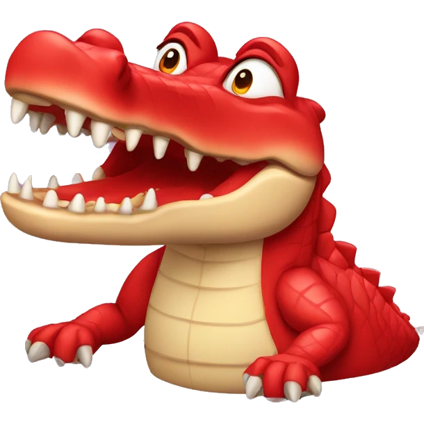 red crocodile emoji