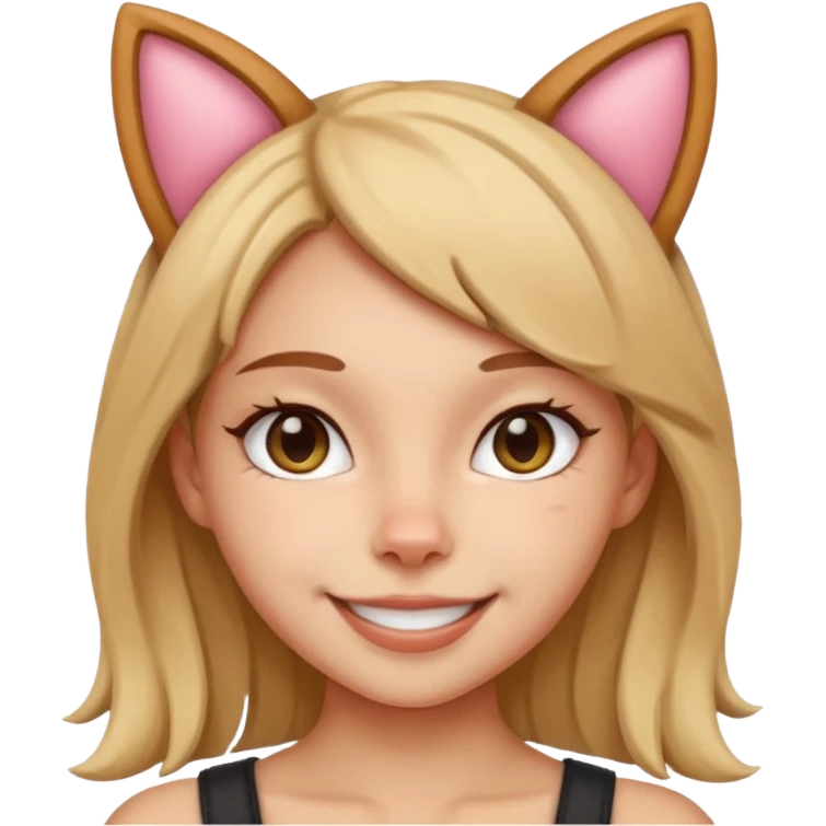 Girl cat emoji