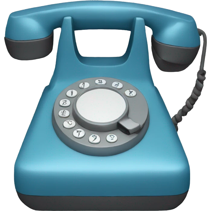 phone blue emoji