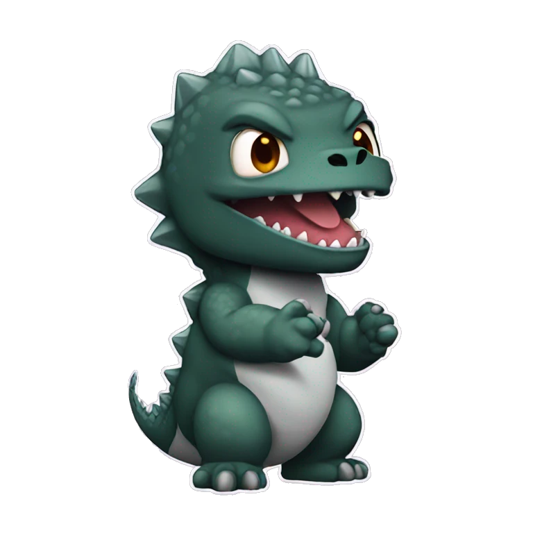 Chibi Godzilla emoji