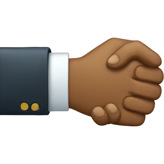 trying to handshake emoji