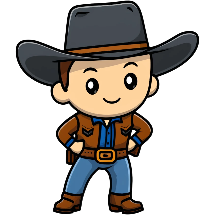 BLK letters in western cowboy style with silver outline emoji