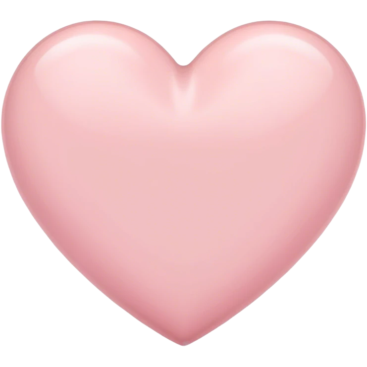 Pale pink heart  emoji