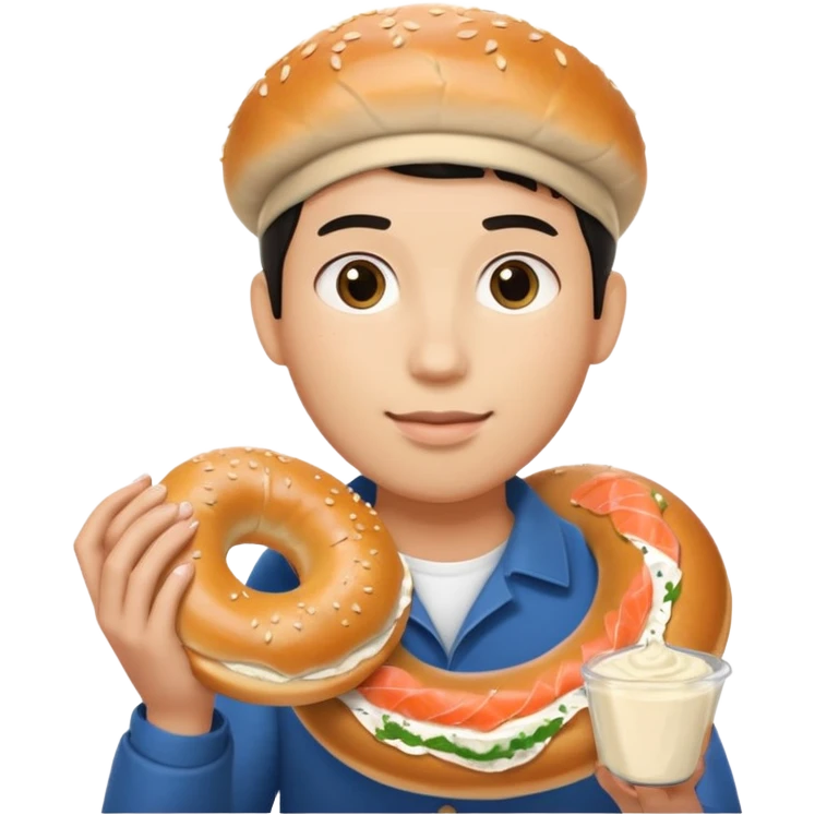 İnsan simit karışım emoji