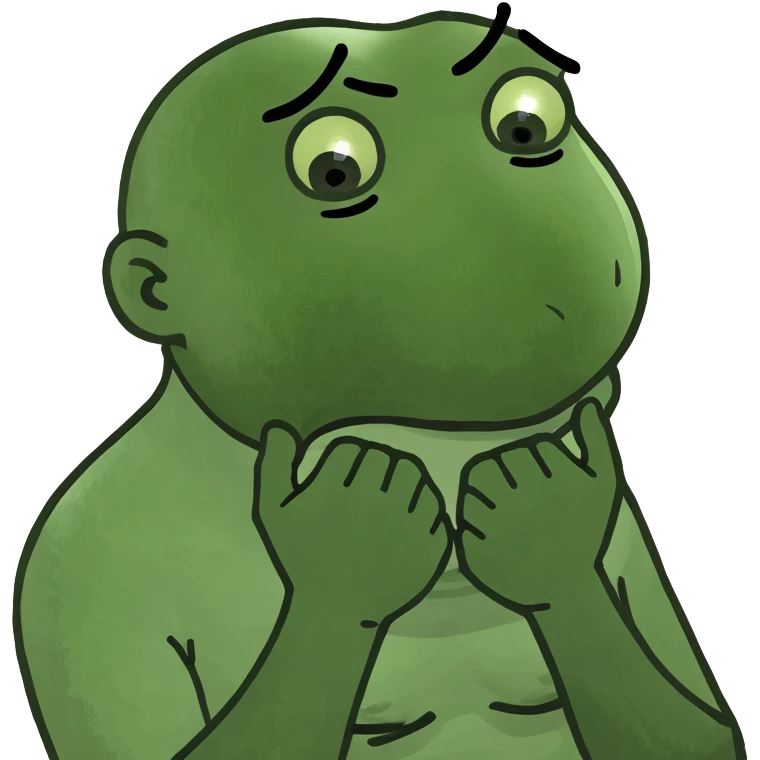 Woman crossing his hands trying to choke himself emoji