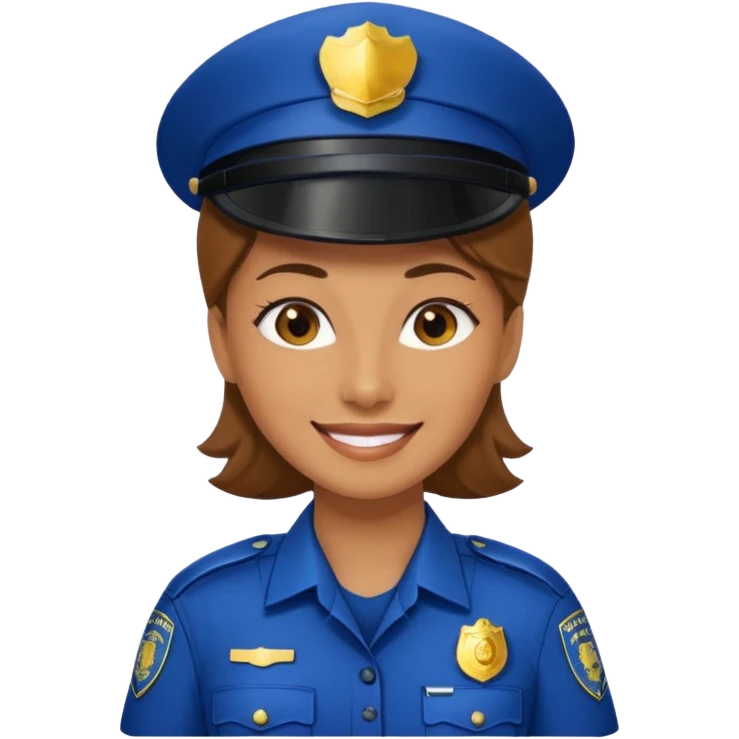 policewoman smile emoji