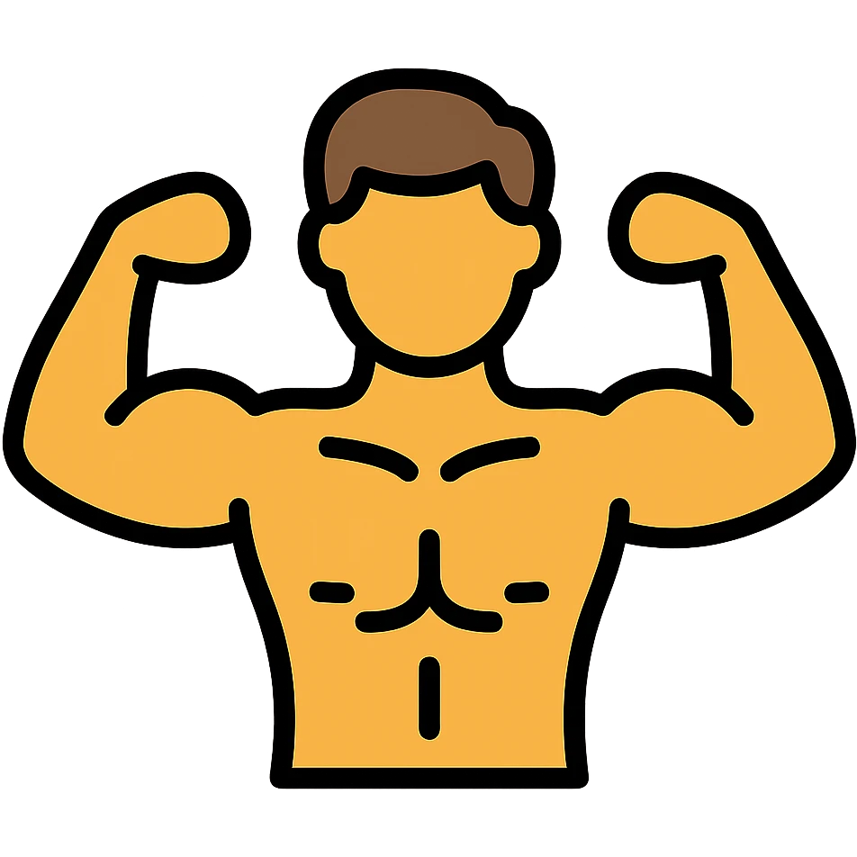 muscular figure emoji